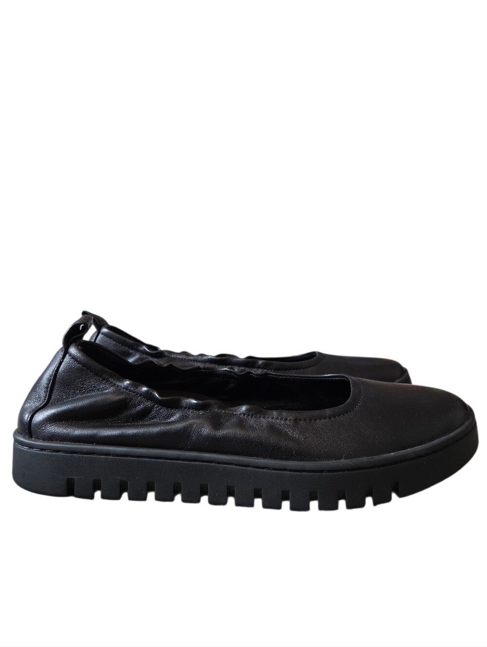 Vionic Uptown Ballet Black Slip On Leather Shoes 9 - Picture 2 of 10